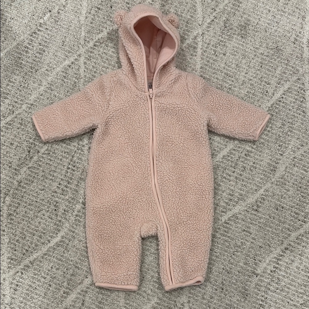 BABY GAP Cozy Pink Sherpa One Piece